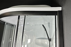 Royal Bath Душевая кабина Practic RB 90HK1-T-BL 90x90 стекло прозрачное профиль черный матовый – фотография-2