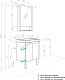 Акватон Мебель для ванной Сканди Doors 55 белая/дуб рустикальный – фотография-46