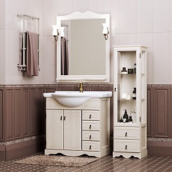 Opadiris Зеркало для ванной Клио 70 беленый бук – фотография-3