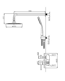 BelBagno Душевая система Etna ETNA-SET-DDS-IN сатин – фотография-2
