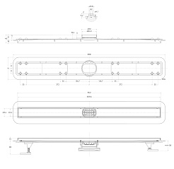 BelBagno Душевой лоток Luce 90 хром – фотография-5
