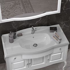 Opadiris Зеркало для ванной Лаура 120 белое – фотография-4