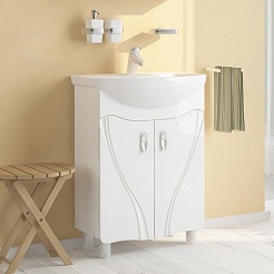 Mixline Мебель для ванной Лима 65 L белая – фотография-4