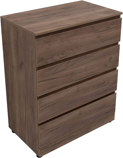 Aquanet Комод Сканди 80 4 ящика дуб крафт – фотография-2