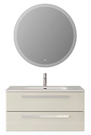 Cezares Тумба под раковину Eco Cer-N 100 брашированная альпака, без ручек – фотография-2