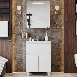 Onika Мебель для ванной Стрим 60.12 белая – фотография-1