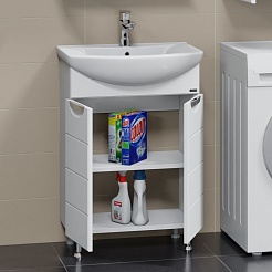 СанТа Тумба под раковину Родос 60 N белая – фотография-7