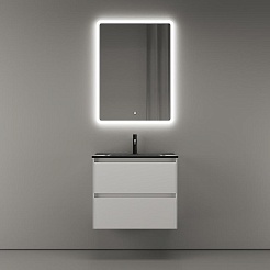 Sancos Тумба с раковиной Cento 60 белый глянец раковина Element 61 CN7001MB – фотография-3