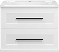 Misty Тумба c раковиной Модерн 70 подвесная белая – фотография-1