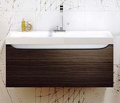 Aqwella Тумба для умывальника Верона 80 венге трюфель – фотография-1
