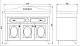 Водолей Тумба с раковиной "Изабель 120" F-1 коричневая – фотография-12