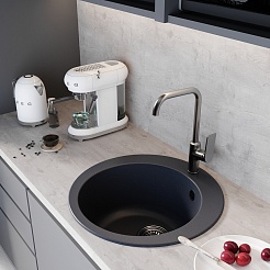 Mixline Мойка кухонная ML-GM13 антрацит – фотография-4