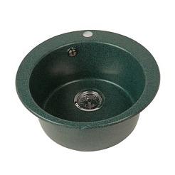 Акватон Мойка "ИВЕРИЯ" круглая, зеленая – фотография-1