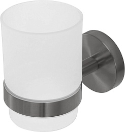 Cezares Стакан для зубных щеток Relax RELAX-TUMS-GM оружейная сталь – фотография-1