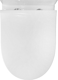 Azario Унитаз-компакт Mist AZ-45 безободковый с бачком с сиденьем микролифт белый – фотография-10