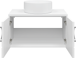 Misty Тумба под раковину Ярина 80 подвесная белая – фотография-3