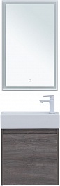 Aquanet Мебель для ванной Nova Lite 50 подвесная дуб рошелье – фотография-1