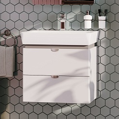 Акватон Мебель для ванной Скай Pro 60 подвесная белая – фотография-3