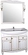 ASB-Woodline Зеркало для ванной Верона 85 белый/патина золото, массив ясеня – картинка-10