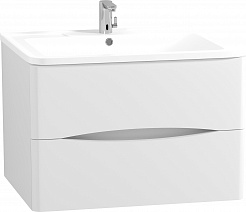 Водолей Мебель для ванной Adel 90 подвесная белая – фотография-2