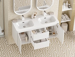 Brevita Тумба под раковину Wine 120 подвесная белая – фотография-12