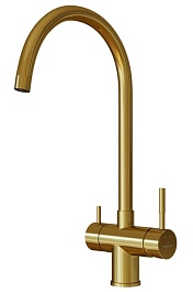 Mixline Смеситель для кухни 35k MLSS-0326G золото – фотография-1