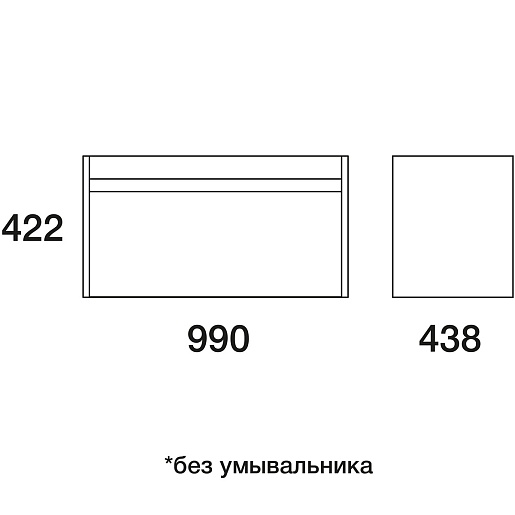  Мебель для ванной комнаты Карино 100 – фотография-4