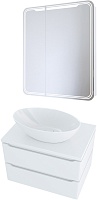 Mixline Мебель для ванной Виктория 70 R подвесная белая софт