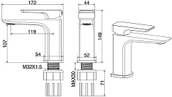 Allen Brau Смеситель для раковины Infinity 5.21001-00 хром – фотография-11