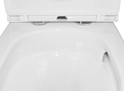 Azario Унитаз-компакт Vetro AZ-2149-UQ1 безободковый с бачком с сиденьем микролифт белый – фотография-10