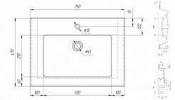 Corozo Тумба с раковиной Чикаго 75 – фотография-5