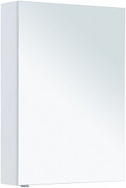 Aquanet Зеркальный шкаф Алвита New 60 белый матовый – фотография-1