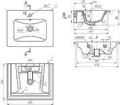 Водолей Раковина мебельная Euphoria 60 MYJOYS – фотография-2