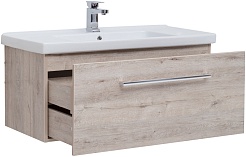 Dreja Тумба под раковину Big Inn 80 подвесная дуб кантри – фотография-6