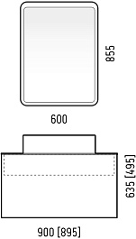 Corozo Мебель для ванной Рино 90 Z2 подвесная белая – фотография-10