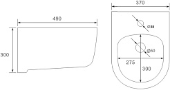 Vincea Биде подвесное Evo VB1-34S белое – фотография-6