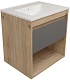 Teymi Тумба под раковину Vitra 60 подвесная без фасада дуб – фотография-8