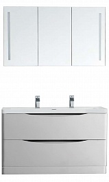 BelBagno Мебель для ванной напольная ANCONA-N 1200 Bianco Lucido, двухмоечная – фотография-1