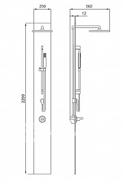 Kolpa San Душевая панель MINIMALIST 1F Cherry – фотография-3