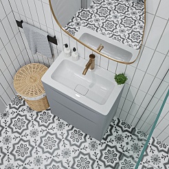 Vivon Тумба под раковину Ostin 60 напольная серая матовая – фотография-7