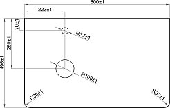 Misty Тумба с раковиной Роял 80 подвесная черная матовая – фотография-13