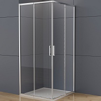 Vincea Душевой уголок Rapid-N 80/90x80/90 VSS-3RN9090E10CL профиль хром стекло прозрачное