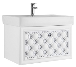 Водолей Тумба под раковину Елизавета 70 белая – фотография-1