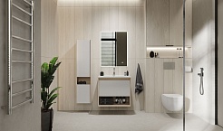 Jorno Тумба под раковину Tossony 70 сонома светлая/белый Toss.01.70/P/SS-W/JR – фотография-4