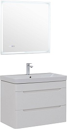 Aquanet Мебель для ванной София 80 2 ящика подвесная белая – фотография-1