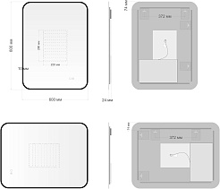 Aquanet Мебель для ванной Джейн 2.0 80 Flash подвесная графит матовый – фотография-27