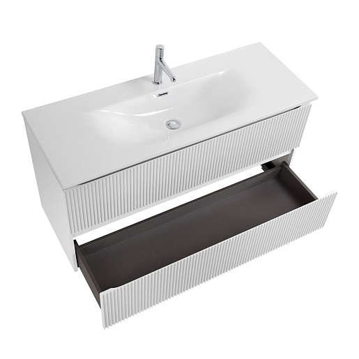 BelBagno Тумба под раковину Uno 120 с 2 ящиками подвесная Bianco Opaco – фотография-4