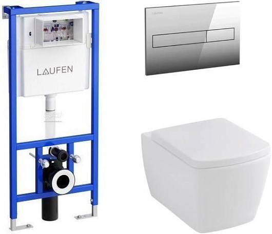 Allen Brau Унитаз с инсталляцией Liberty 4.33004.20/8.9466.0.000.000.1 белый глянец – фото-1