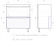 Vigo Тумба с раковиной Grani 800-0-2 Como белая/дуб золотой – картинка-23