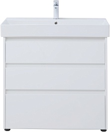 Aquanet Тумба под раковину Nova Lite 85 белая глянцевая – фотография-3